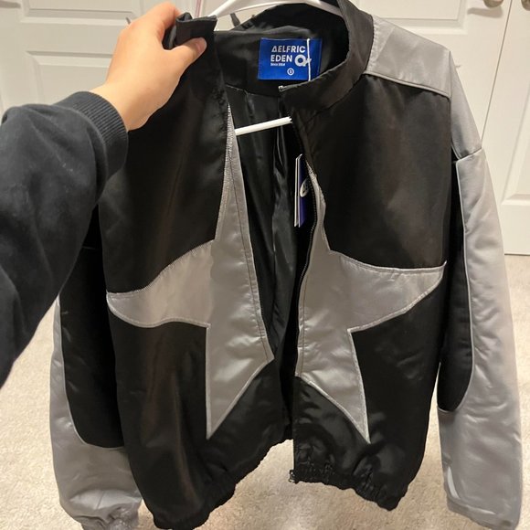 Reflective Stripe Star Zipper Jacket - Picture 3 of 3